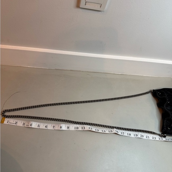 Stella McCartney Vegan Leather Bucket Bag – Black & Silver Sparkle - Picture 13 of 17